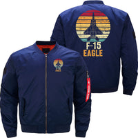 Thumbnail for Vintage F 15 Eagle Fighter Jet Aviation JACKET THE AV8R