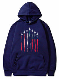 Thumbnail for American Flag USA Airplane Jet Fighter  PULLOVER THE AV8R