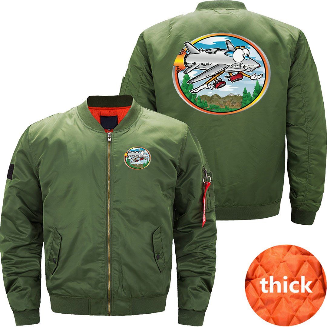 Cartoon Jet Flying JACKET THE AV8R