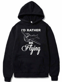 Thumbnail for Airplane Pilot I'd Rather Be Flying Prop Airplane PULLOVER THE AV8R