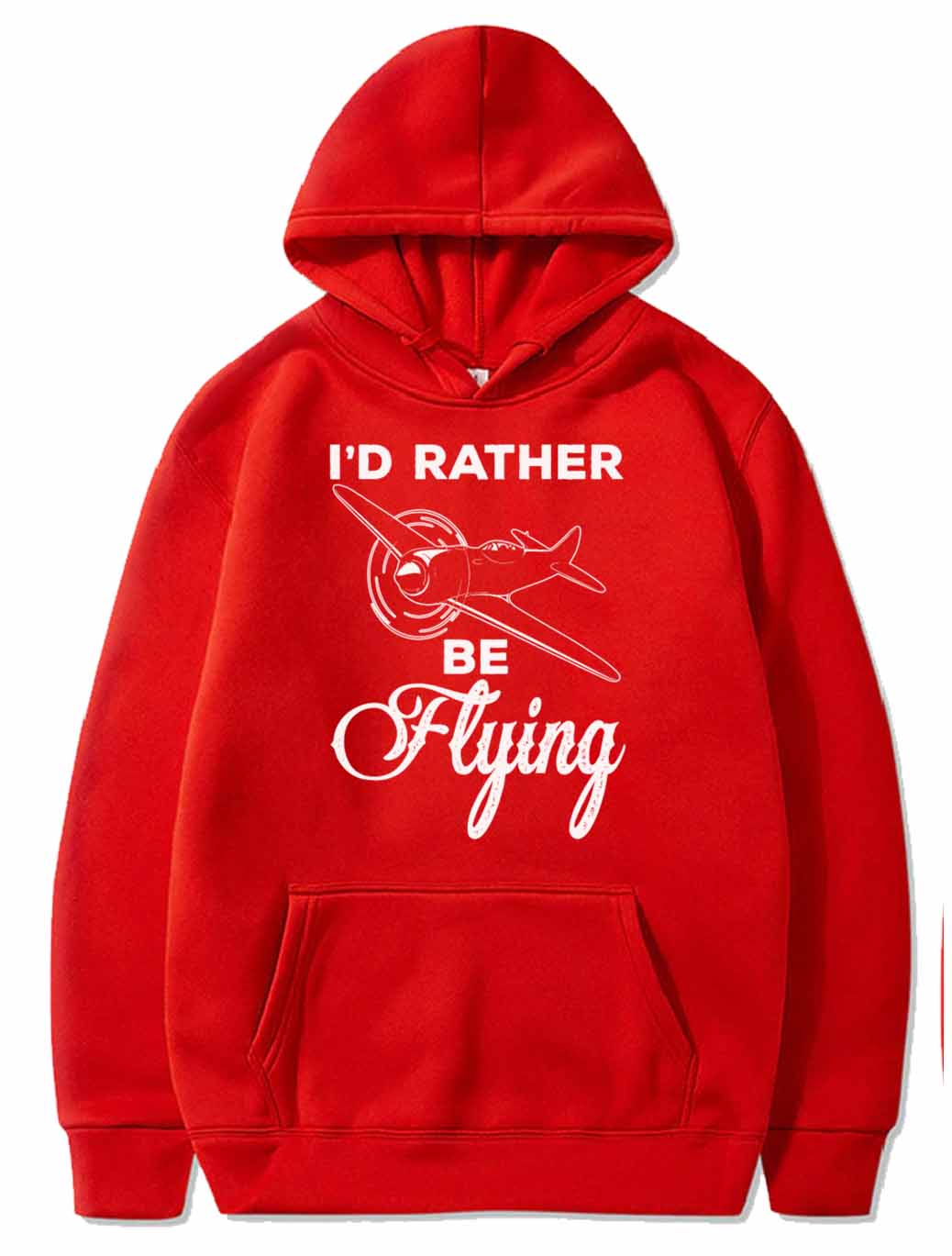 Airplane Pilot I'd Rather Be Flying Prop Airplane PULLOVER THE AV8R