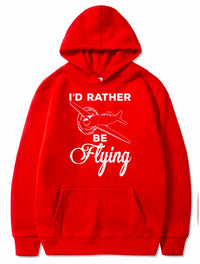 Thumbnail for Airplane Pilot I'd Rather Be Flying Prop Airplane PULLOVER THE AV8R