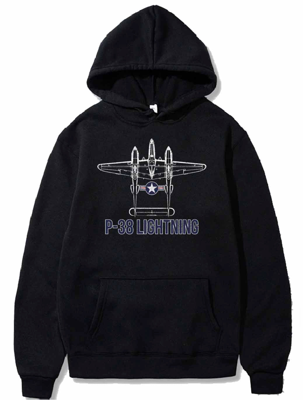 P 38 Lightning Fighter Aircraft Carrier Aviation PULLOVER THE AV8R