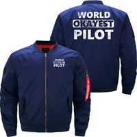 Thumbnail for Funny Pilot Pilots world okayest Pilot JACKET THE AV8R