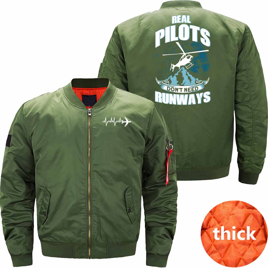 Real Pilots Don't Need Runways JACKET THE AV8R