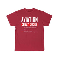 Thumbnail for Funny Pilot Airplane Gifts Aviation Cheat Codes T-SHIRT THE AV8R