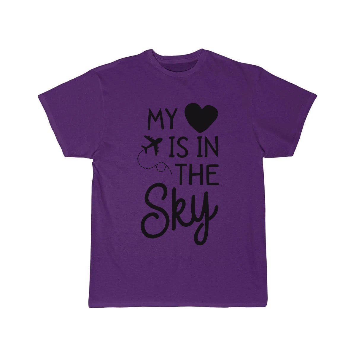 Flight Attendant Shirt For Women Mom My Heart Is T-SHIRT THE AV8R