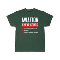 Thumbnail for Funny Pilot Airplane Gifts Aviation Cheat Codes T-SHIRT THE AV8R