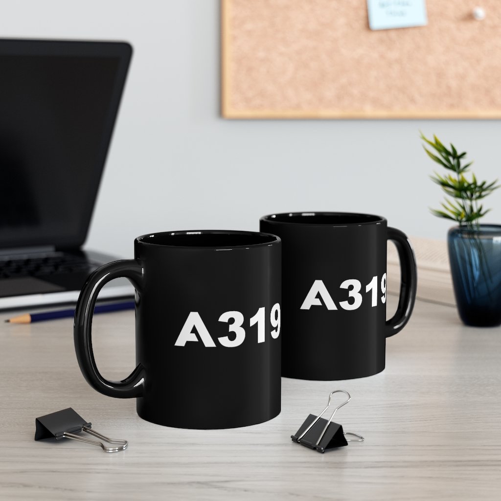 AIRBUS A319  DESIGNED MUG Printify