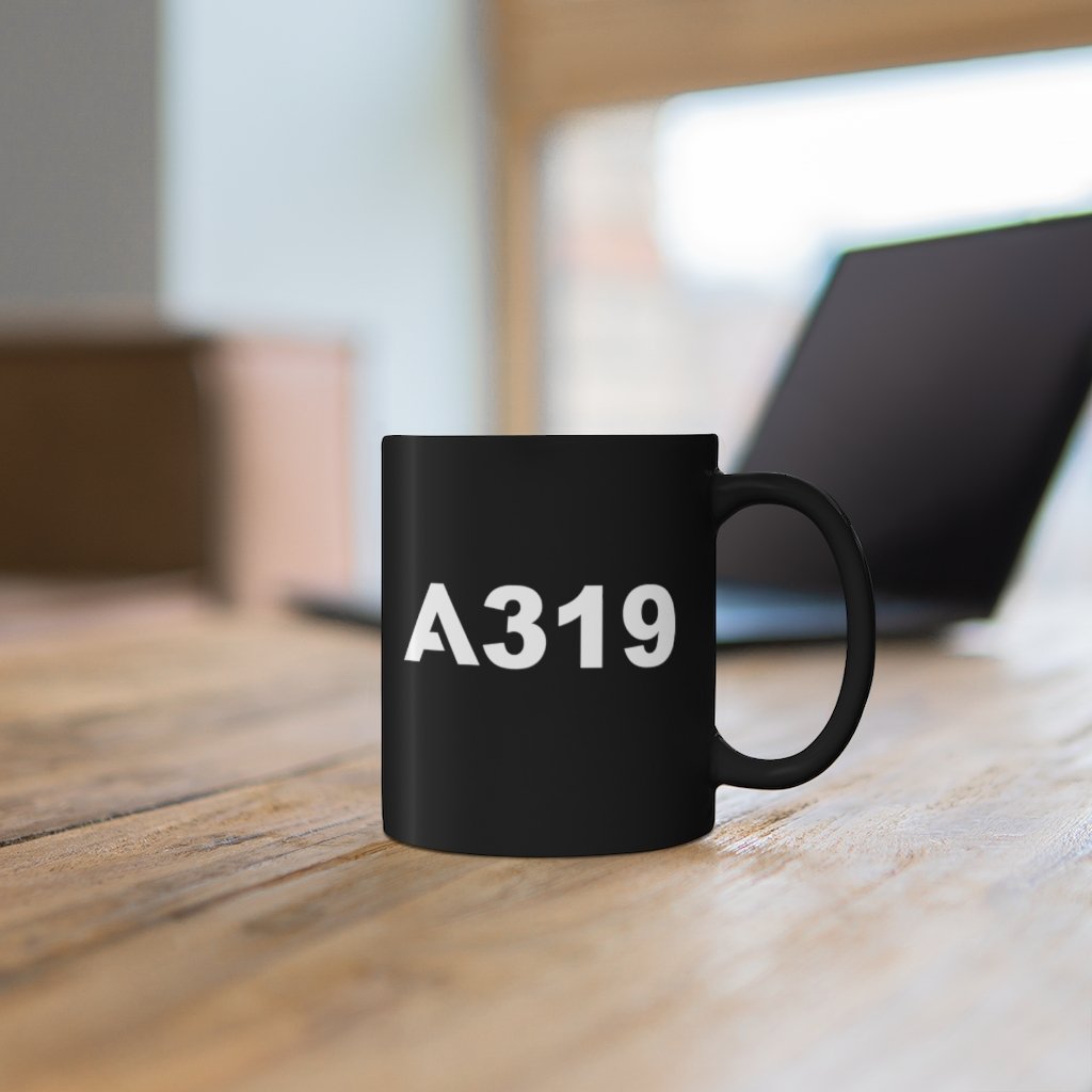 AIRBUS A319  DESIGNED MUG Printify