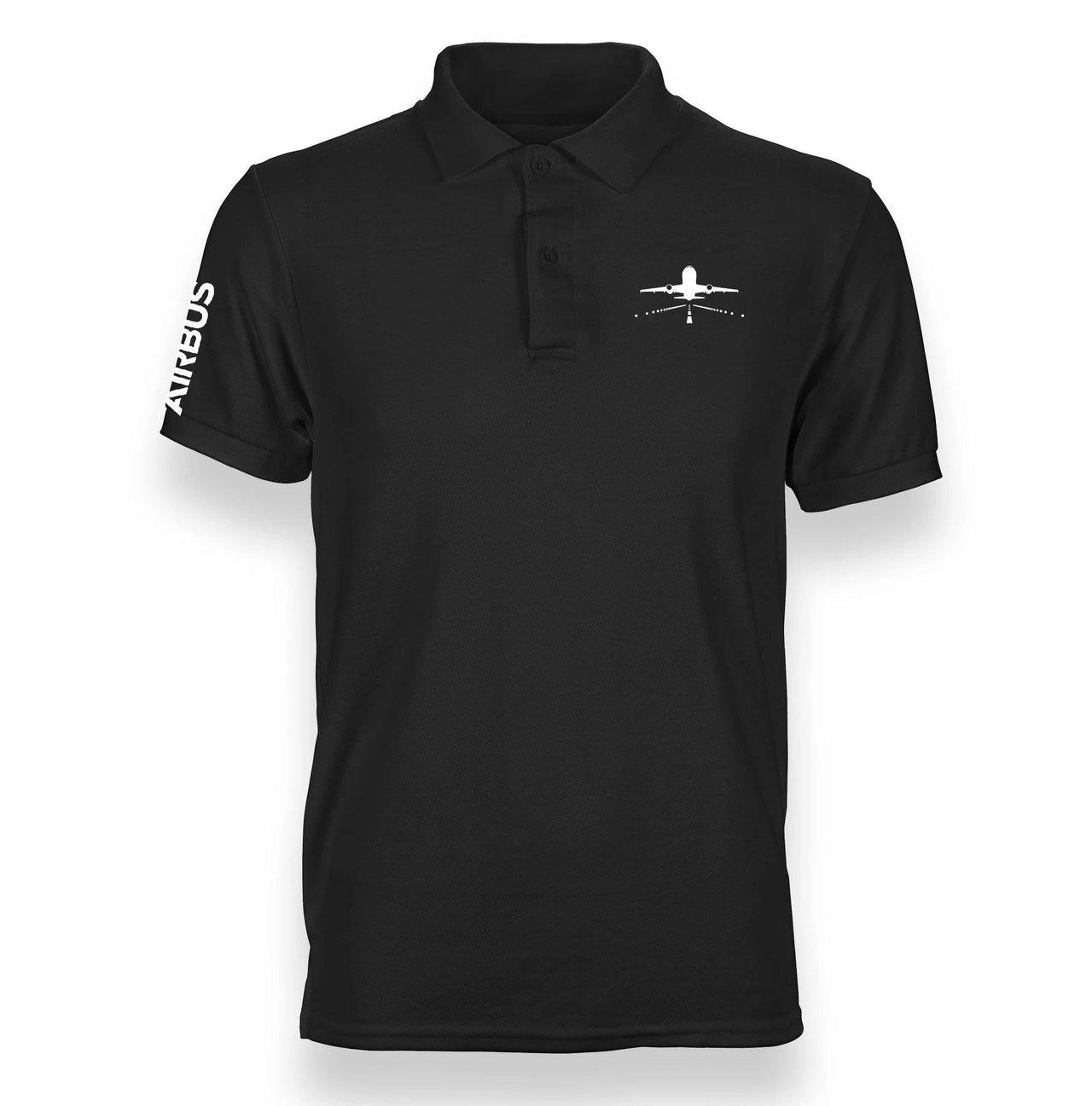 AIRBUS A319 RUNWAY DESIGNED POLO SHIRT THE AV8R