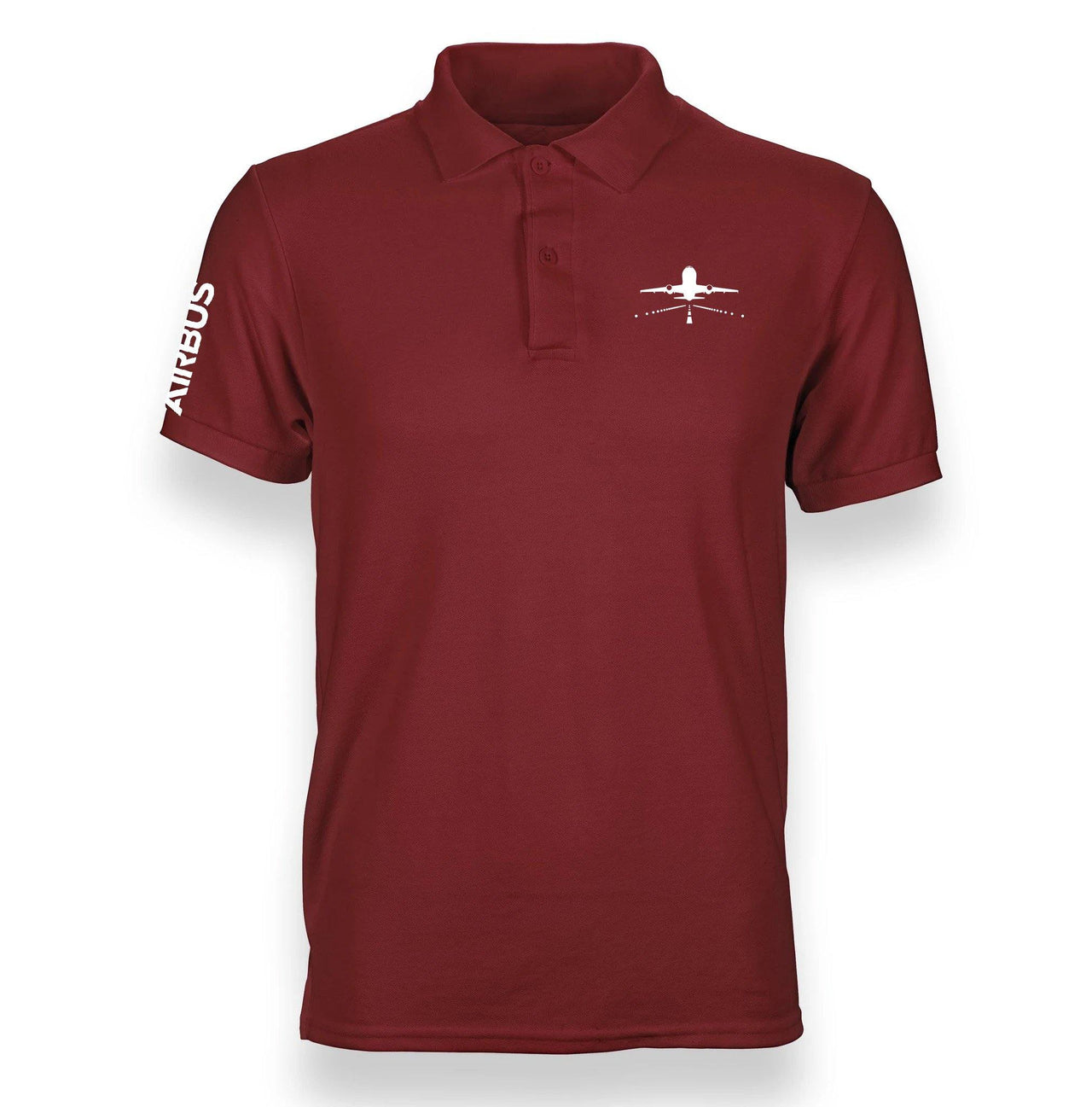 AIRBUS A319 RUNWAY DESIGNED POLO SHIRT THE AV8R