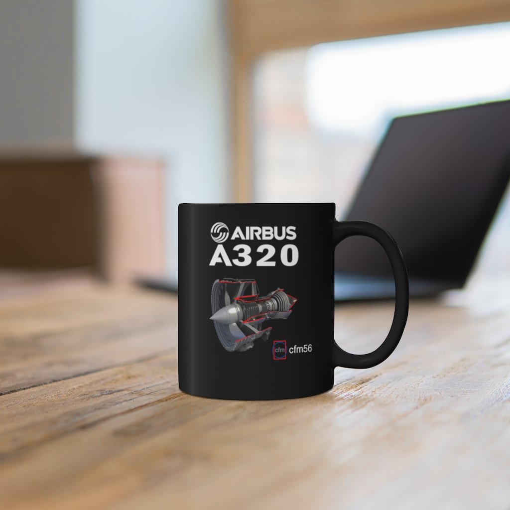 AIRBUS A320  DESIGNED MUG Printify