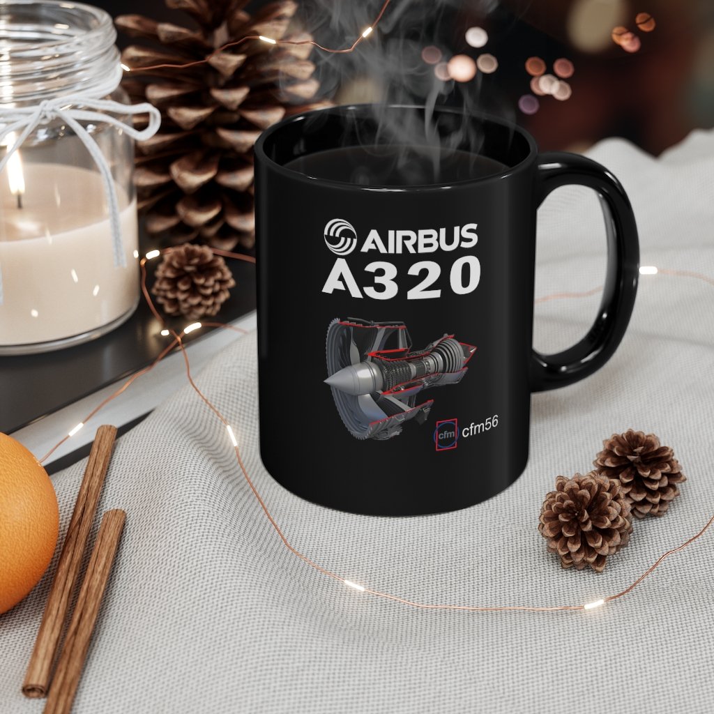 AIRBUS A320  DESIGNED MUG Printify