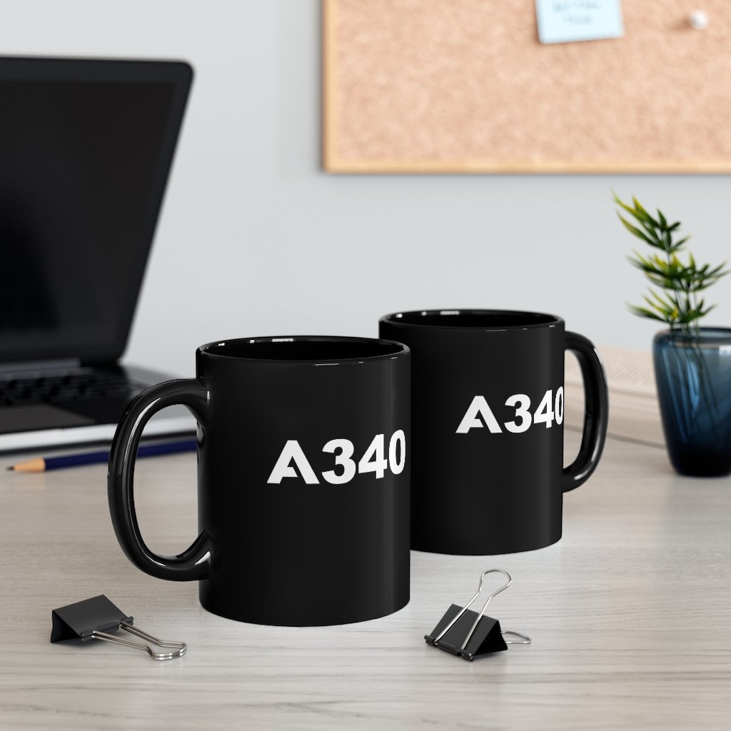 AIRBUS A340  DESIGNED MUG Printify