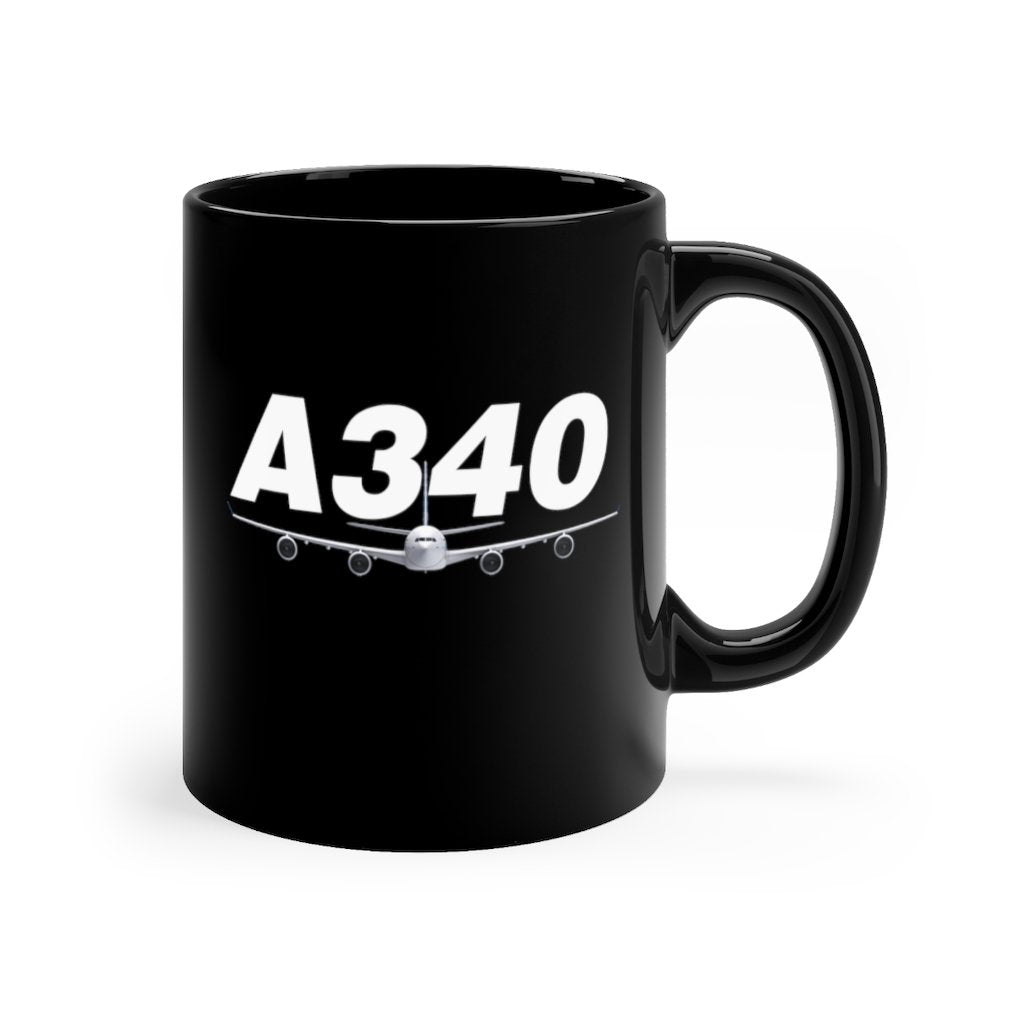 AIRBUS A340  DESIGNED MUG Printify