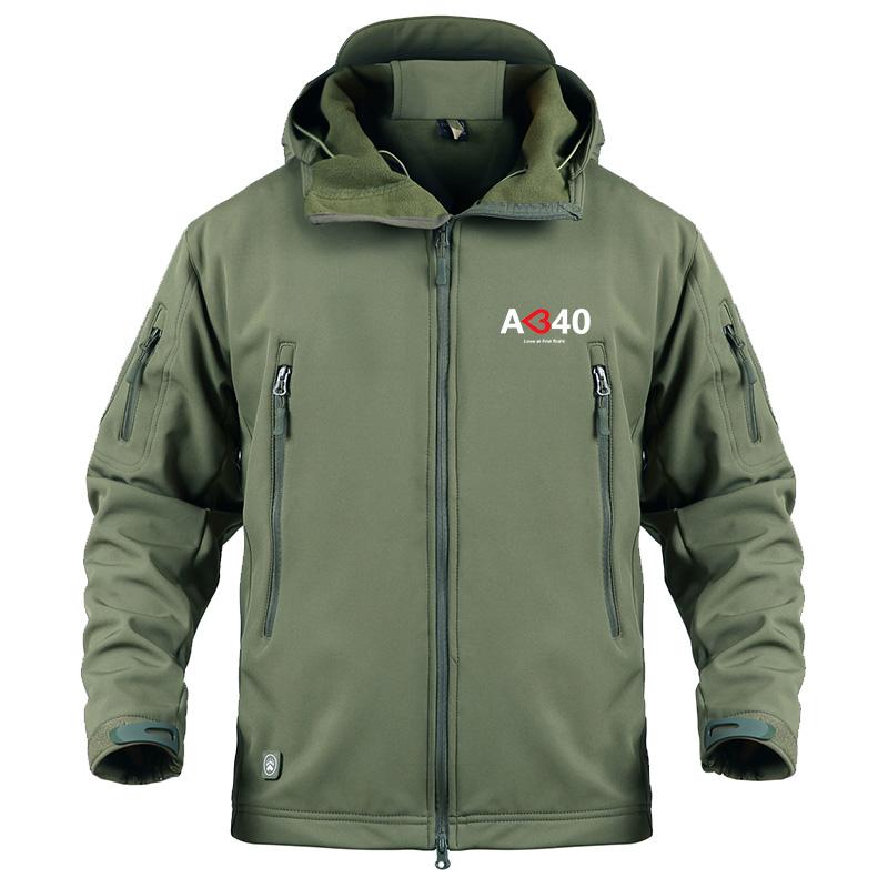 AIRBUS A340 LOVE AT FIRST FLIGHT MILITARY FLEECE THE AV8R