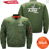 Thumbnail for AIRBUS A350 Ma-1 Bomber Jacket Flight Jacket Aviator Jacket THE AV8R