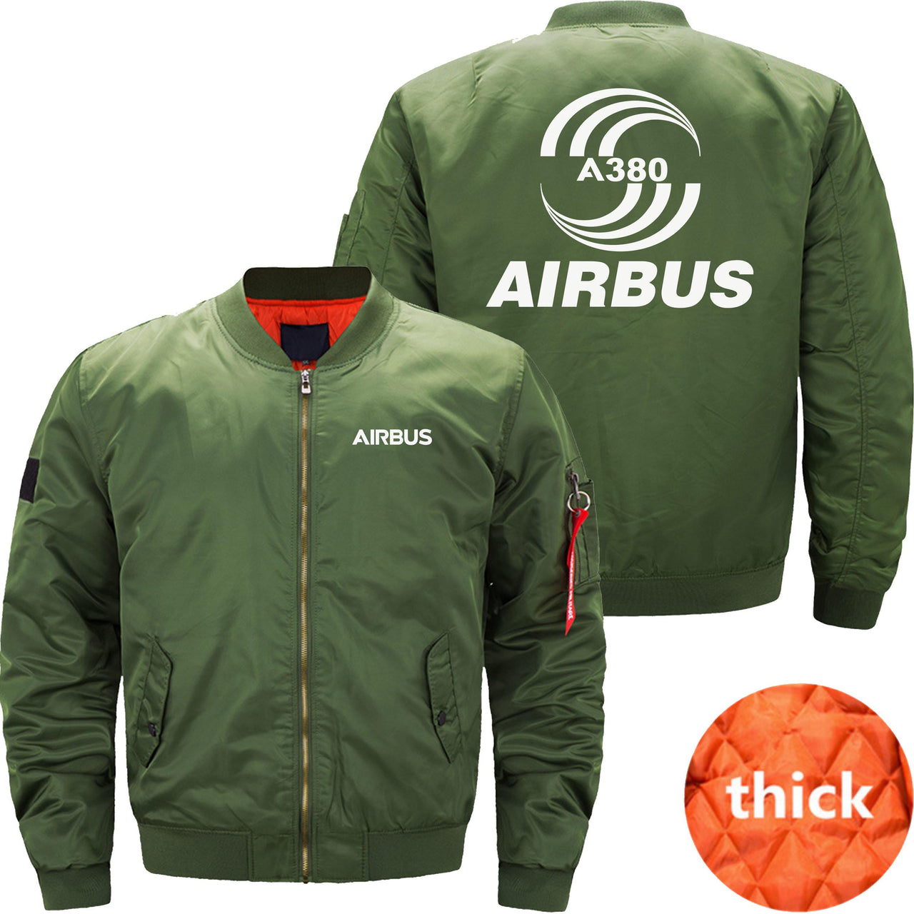 AIRBUS A380 Ma-1 Bomber Jacket Flight Jacket Aviator Jacket THE AV8R