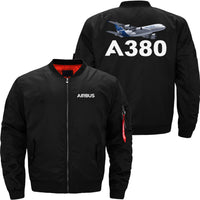 Thumbnail for AIRBUS A380 Ma-1 Bomber Jacket Flight Jacket Aviator Jacket THE AV8R