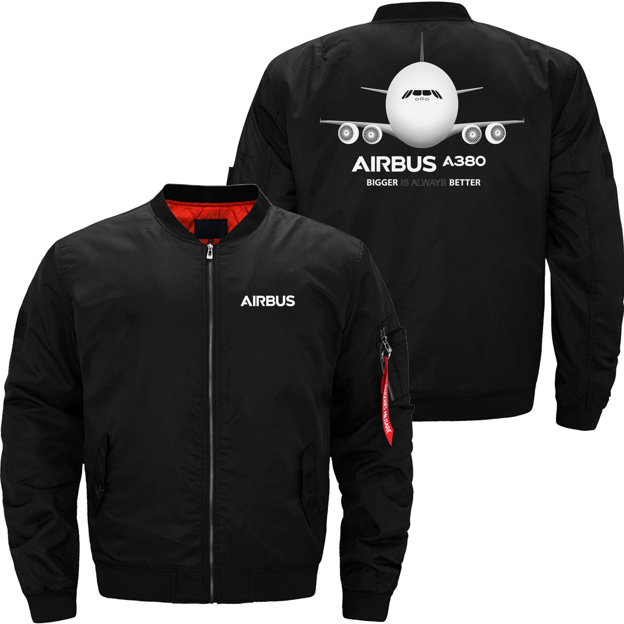 AIRBUS A380 Ma-1 Bomber Jacket Flight Jacket Aviator Jacket THE AV8R