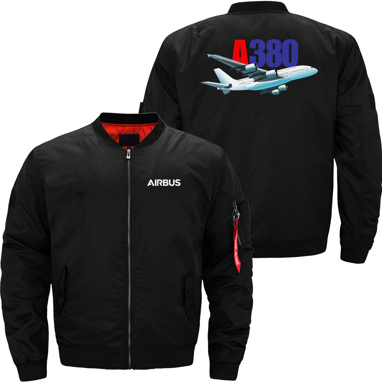 AIRBUS A380 Ma-1 Bomber Jacket Flight Jacket Aviator Jacket THE AV8R