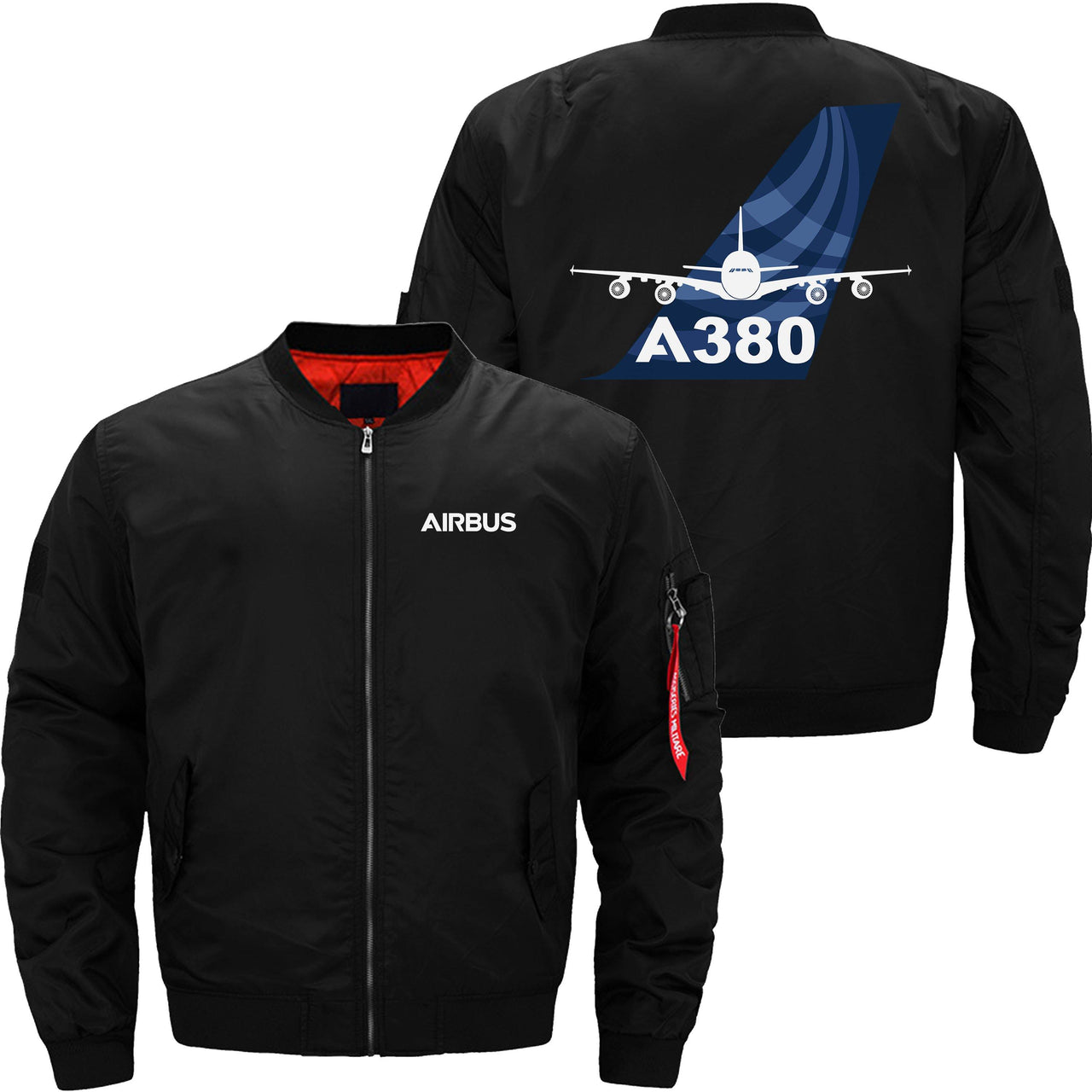 AIRBUS A380 Ma-1 Bomber Jacket Flight Jacket Aviator Jacket THE AV8R