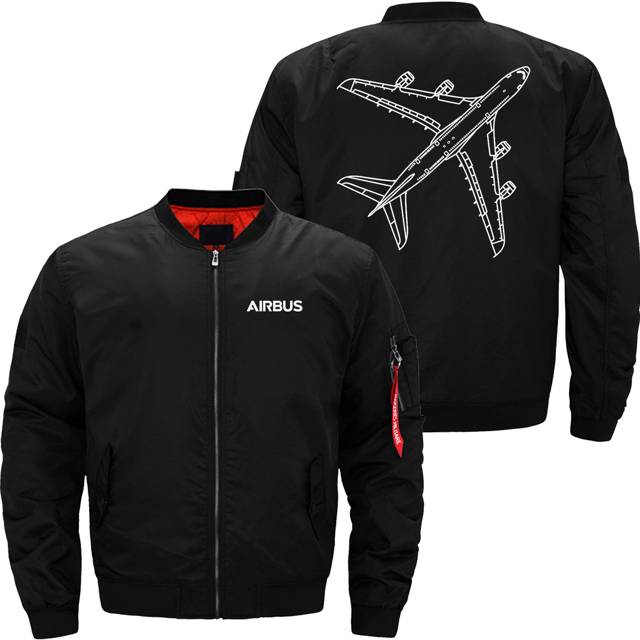 AIRBUS A380 Ma-1 Bomber Jacket Flight Jacket Aviator Jacket THE AV8R