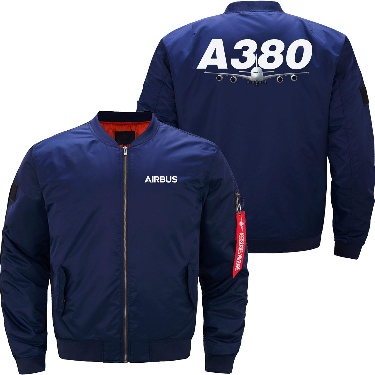 AIRBUS A380 Ma-1 Bomber Jacket Flight Jacket Aviator Jacket THE AV8R