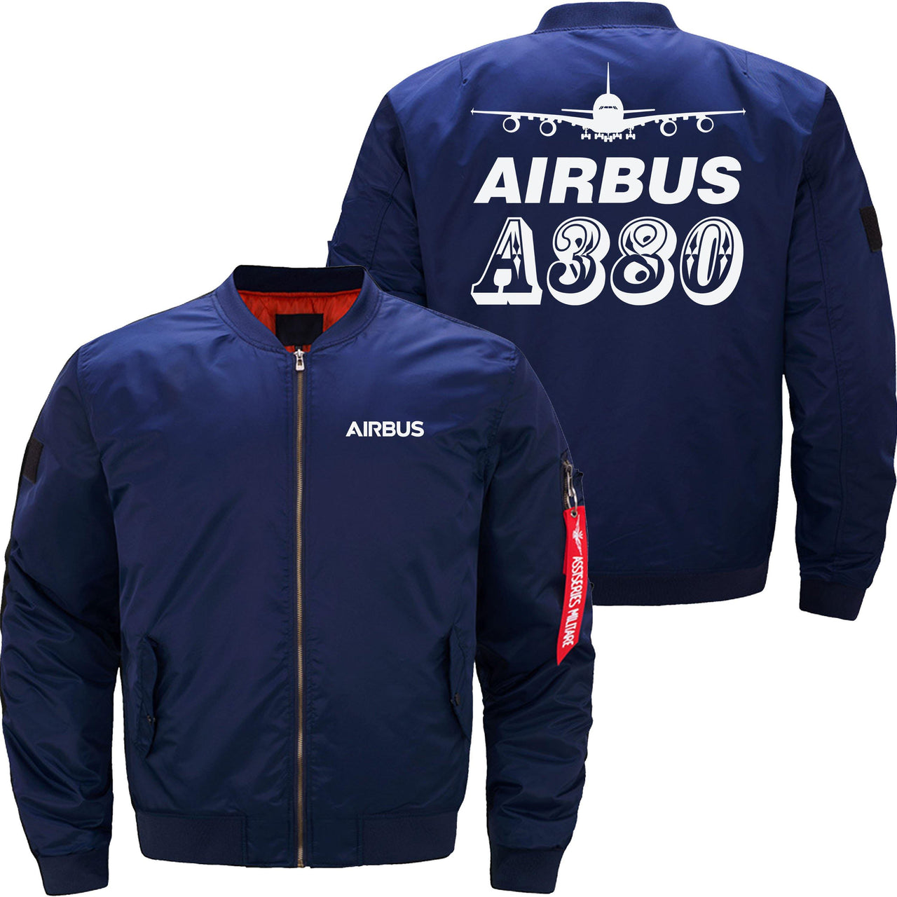 AIRBUS A380 Ma-1 Bomber Jacket Flight Jacket Aviator Jacket THE AV8R