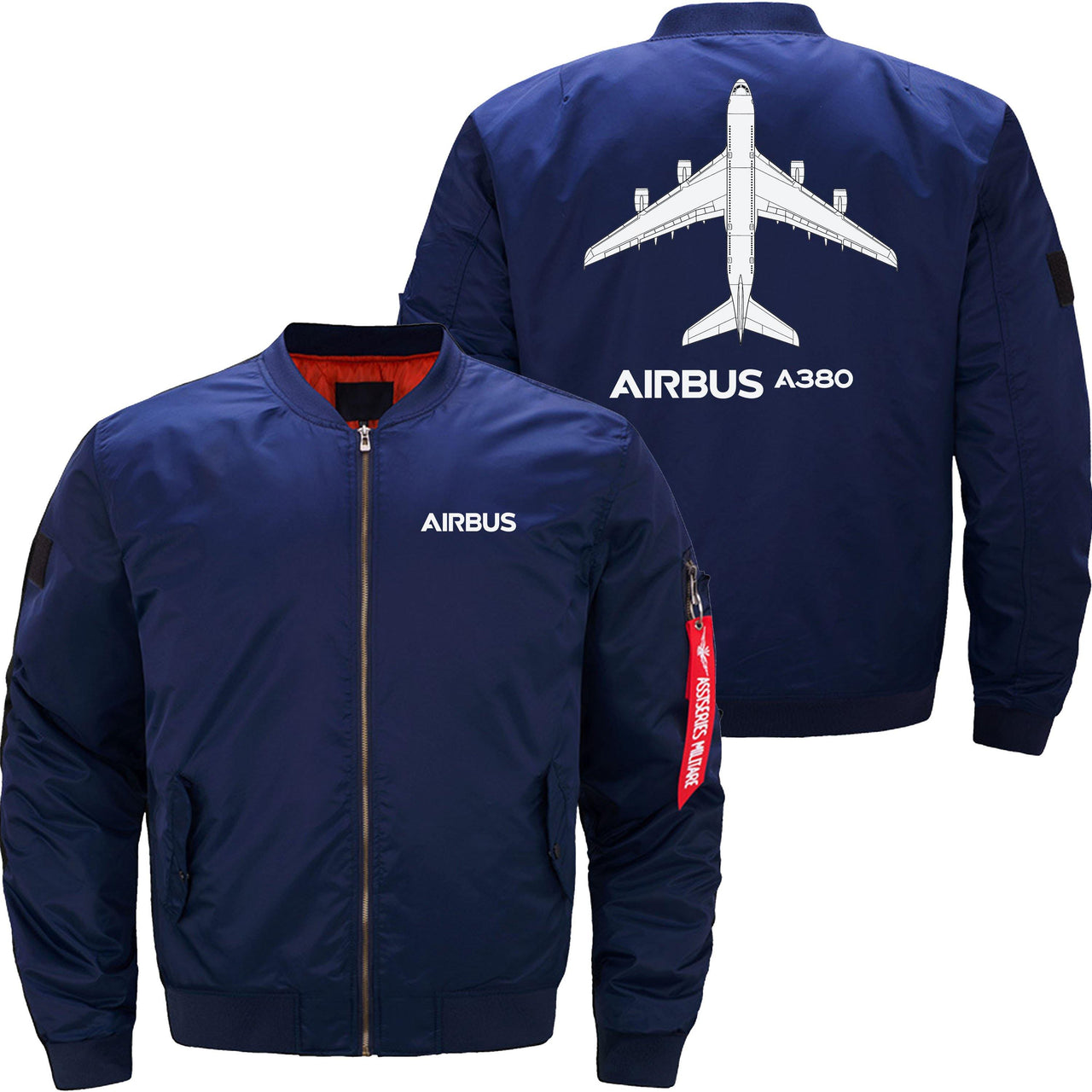 AIRBUS A380 Ma-1 Bomber Jacket Flight Jacket Aviator Jacket THE AV8R