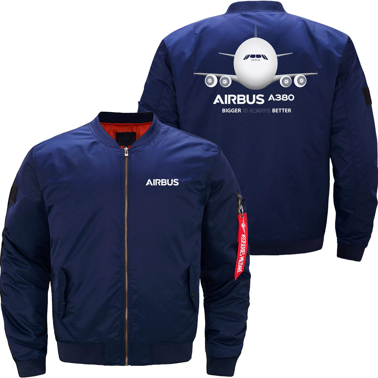 AIRBUS A380 Ma-1 Bomber Jacket Flight Jacket Aviator Jacket THE AV8R