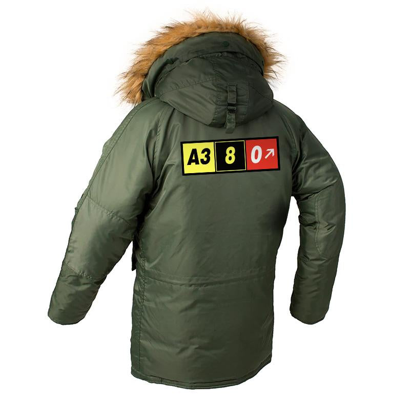 AIRBUS A380 DESIGNED WINTER N3B PUFFER COAT THE AV8R