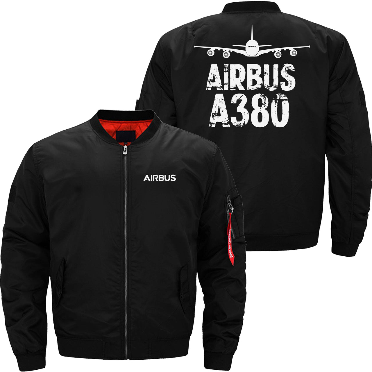 AIRBUS A380 Ma-1 Bomber Jacket Flight Jacket Aviator Jacket THE AV8R