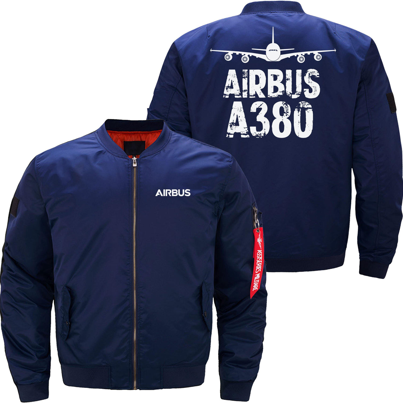 AIRBUS A380 Ma-1 Bomber Jacket Flight Jacket Aviator Jacket THE AV8R