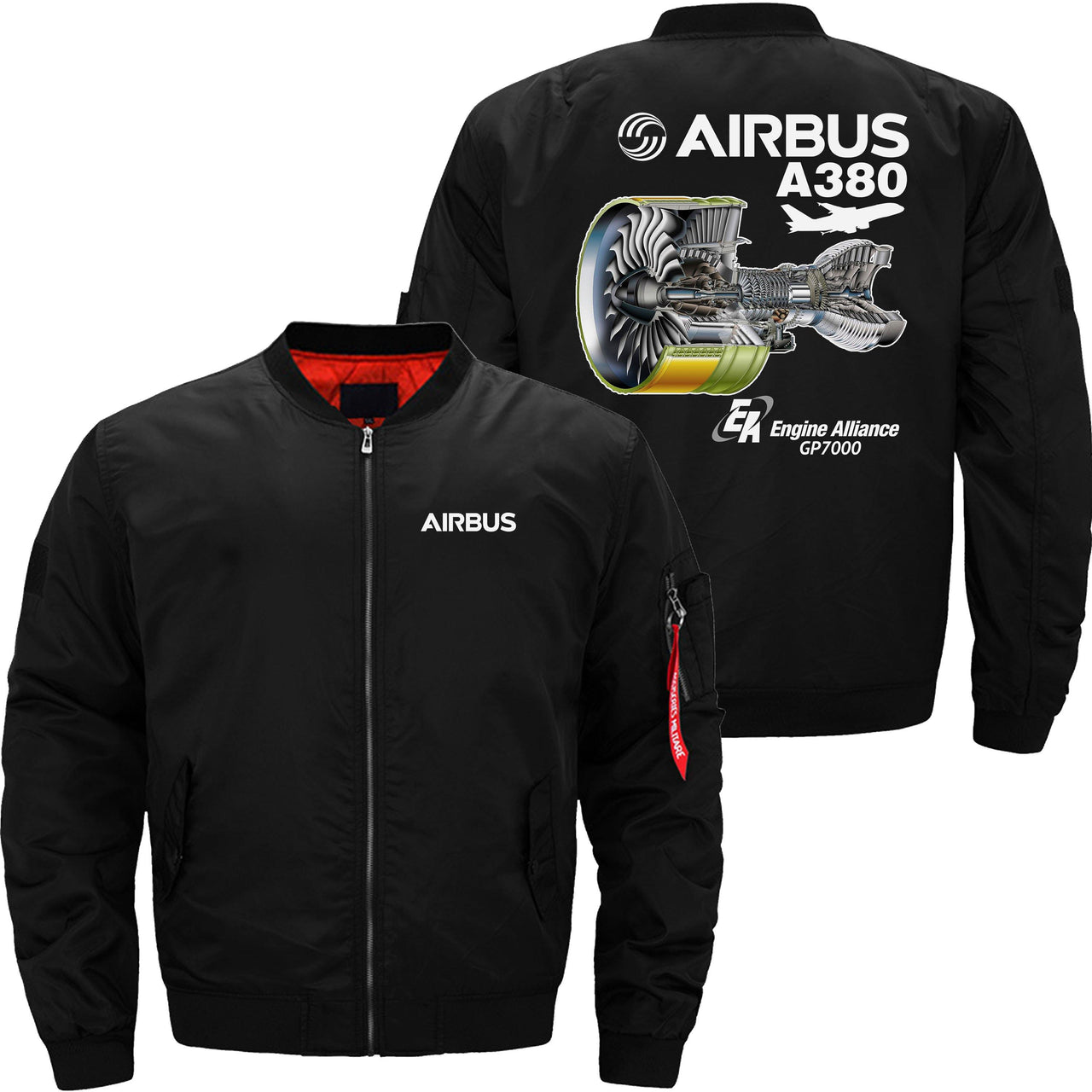 AIRBUS A380 GP7000 Ma-1 Bomber Jacket Flight Jacket Aviator Jacket THE AV8R