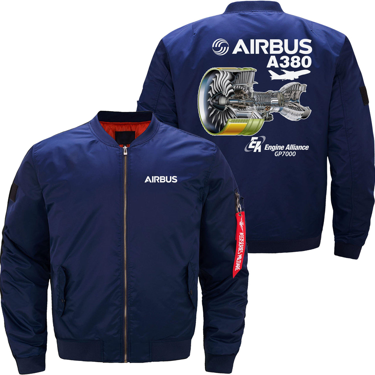 AIRBUS A380 GP7000 Ma-1 Bomber Jacket Flight Jacket Aviator Jacket THE AV8R