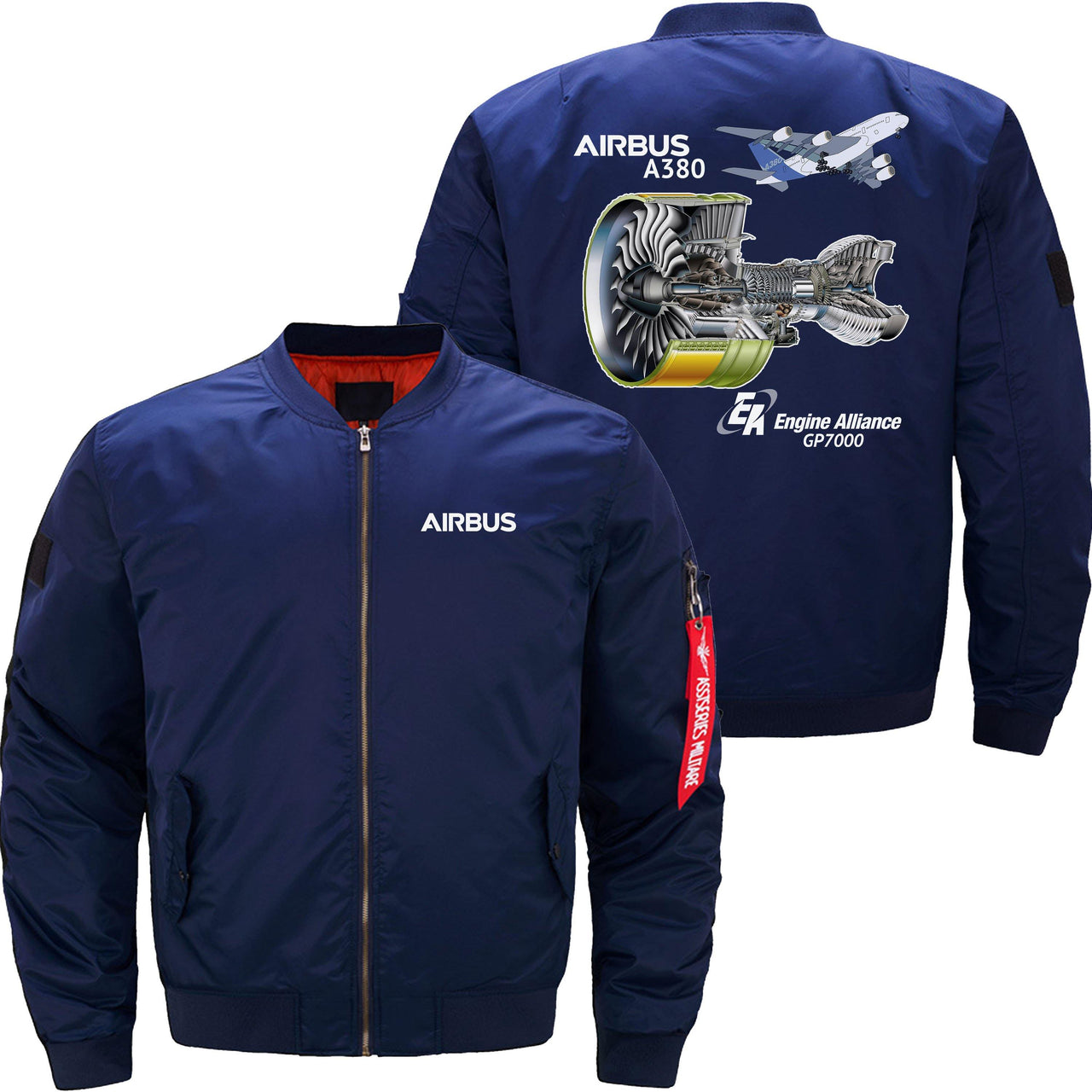 AIRBUS A380 GP7000 Ma-1 Bomber Jacket Flight Jacket Aviator Jacket THE AV8R