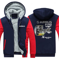 Thumbnail for AIRBUS A380 GP7000 DESIGNED ZIPPER SWEATERS THE AV8R