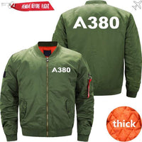 Thumbnail for AIRBUS A380 Ma-1 Bomber Jacket Flight Jacket Aviator Jacket THE AV8R