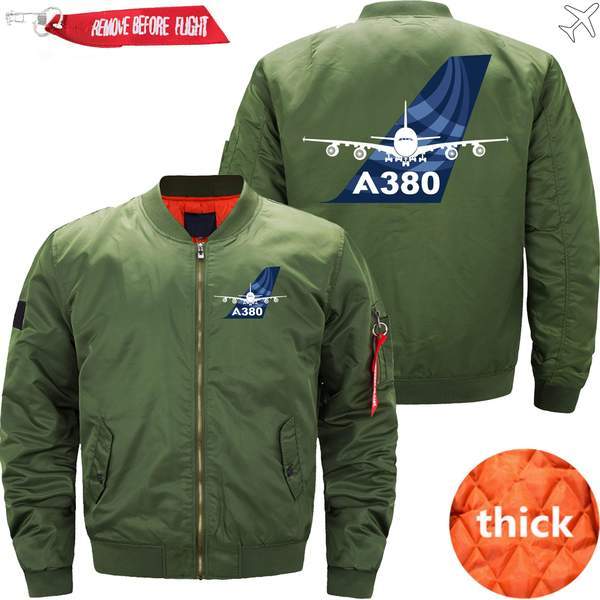 AIRBUS A380 Ma-1 Bomber Jacket Flight Jacket Aviator Jacket THE AV8R