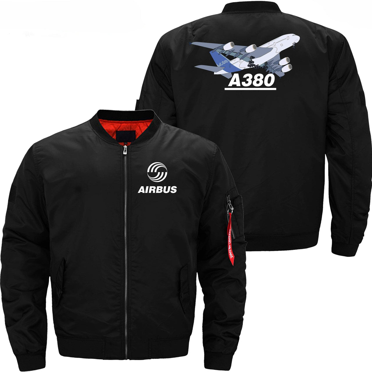 AIRBUS A380 Ma-1 Bomber Jacket Flight Jacket Aviator Jacket THE AV8R