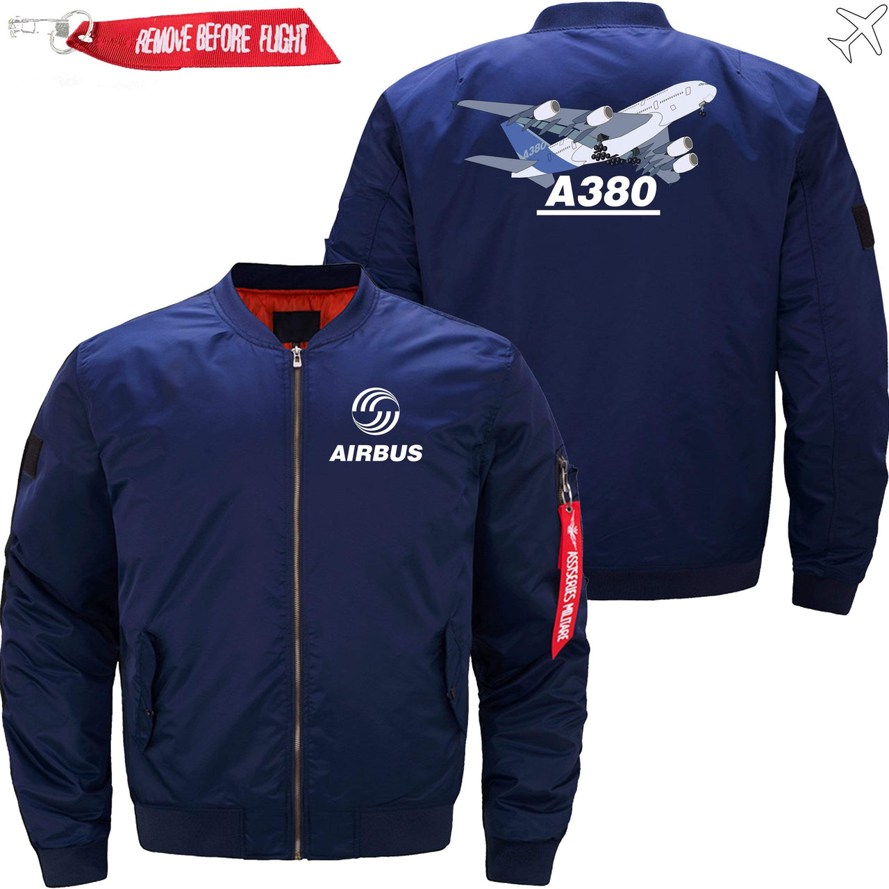 AIRBUS A380 Ma-1 Bomber Jacket Flight Jacket Aviator Jacket THE AV8R