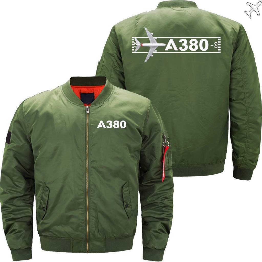 AIRBUS A380 TAKEOFF TIME Ma-1 Bomber Jacket Flight Jacket Aviator Jacket THE AV8R