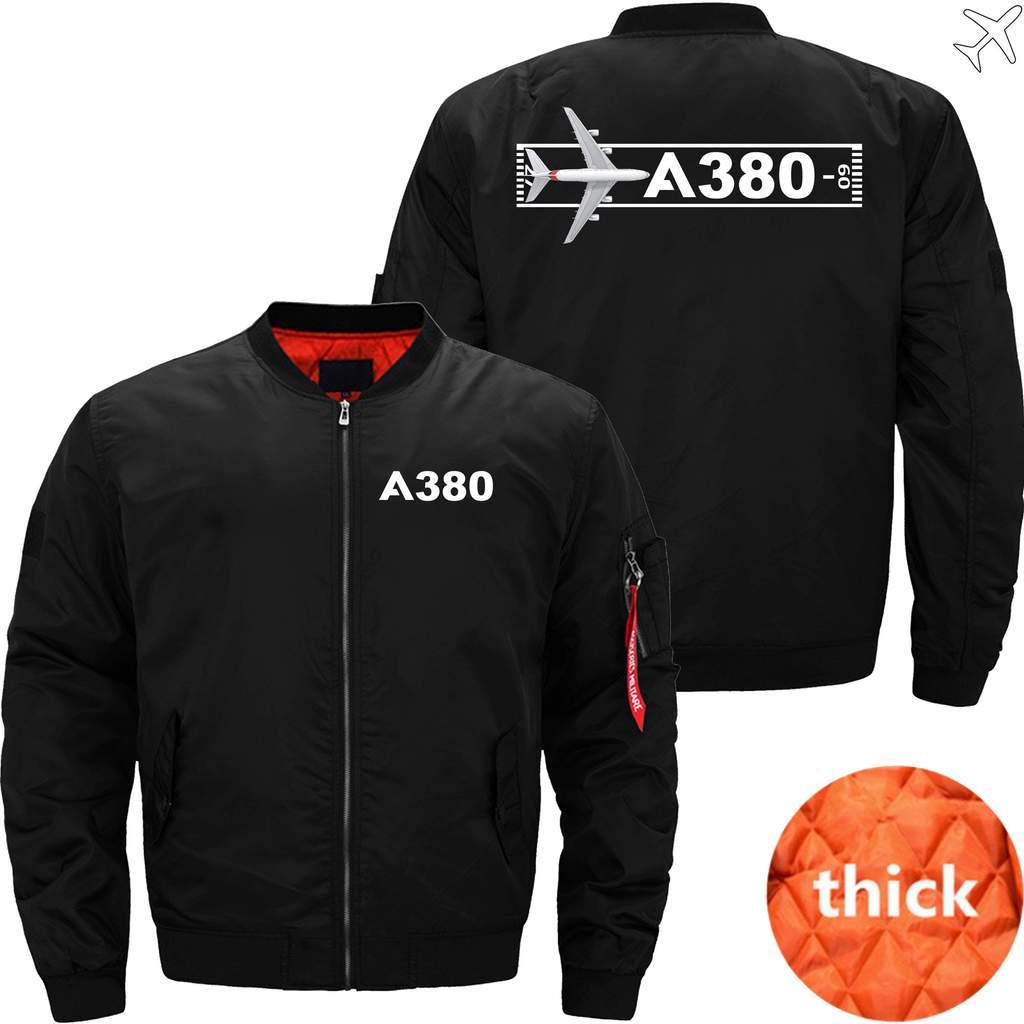 AIRBUS A380 TAKEOFF TIME Ma-1 Bomber Jacket Flight Jacket Aviator Jacket THE AV8R