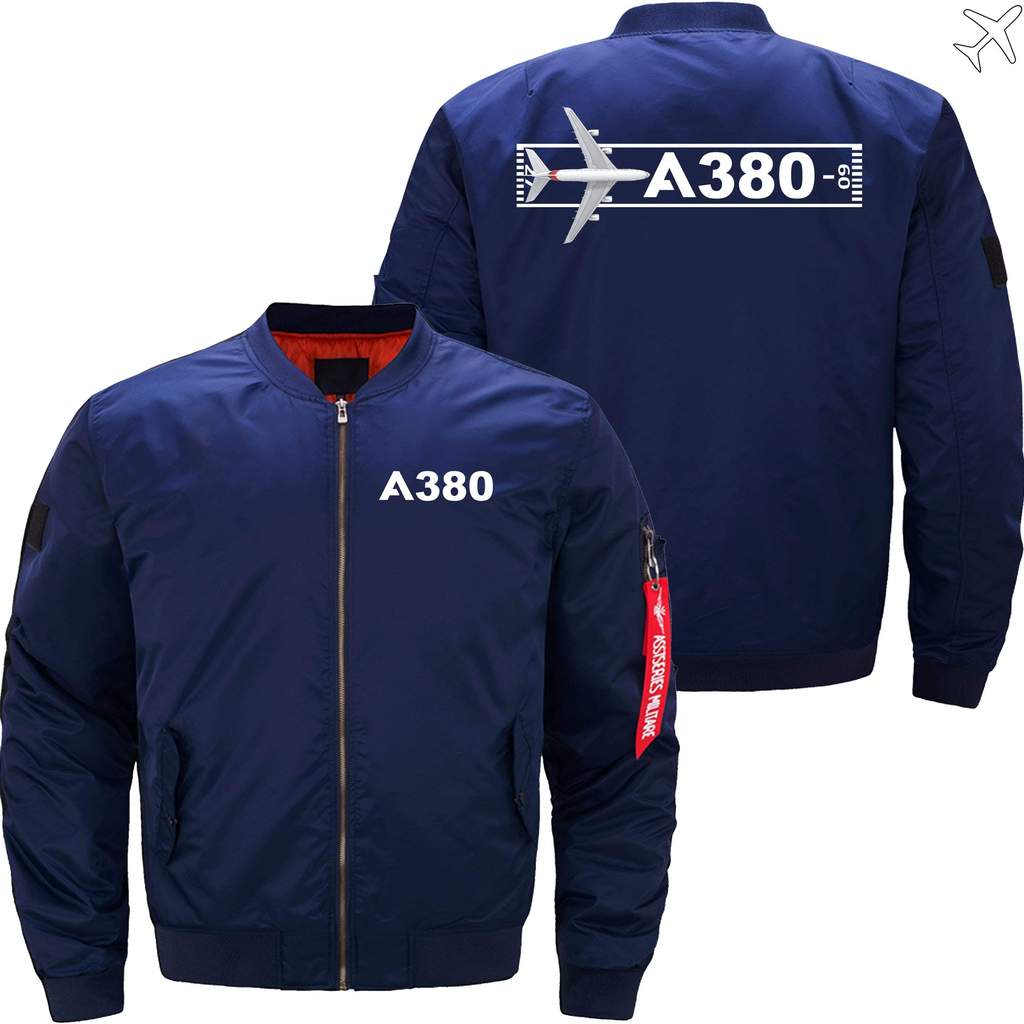 AIRBUS A380 TAKEOFF TIME Ma-1 Bomber Jacket Flight Jacket Aviator Jacket THE AV8R