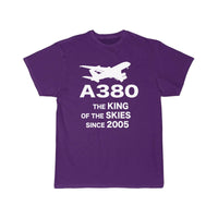 Thumbnail for Airbus A380 The King Of The Skies Since 2005 Aviation Pilot T-Shirt THE AV8R