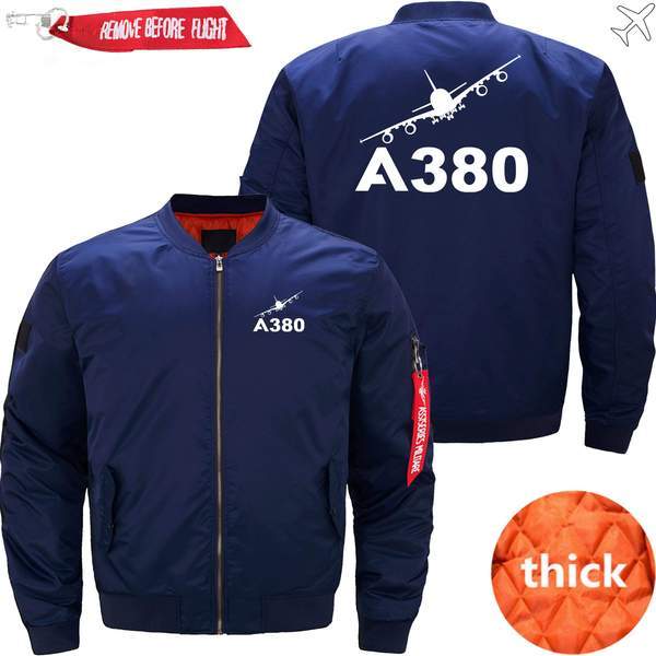 AIRBUS A380 TURNING Ma-1 Bomber Jacket Flight Jacket Aviator Jacket THE AV8R