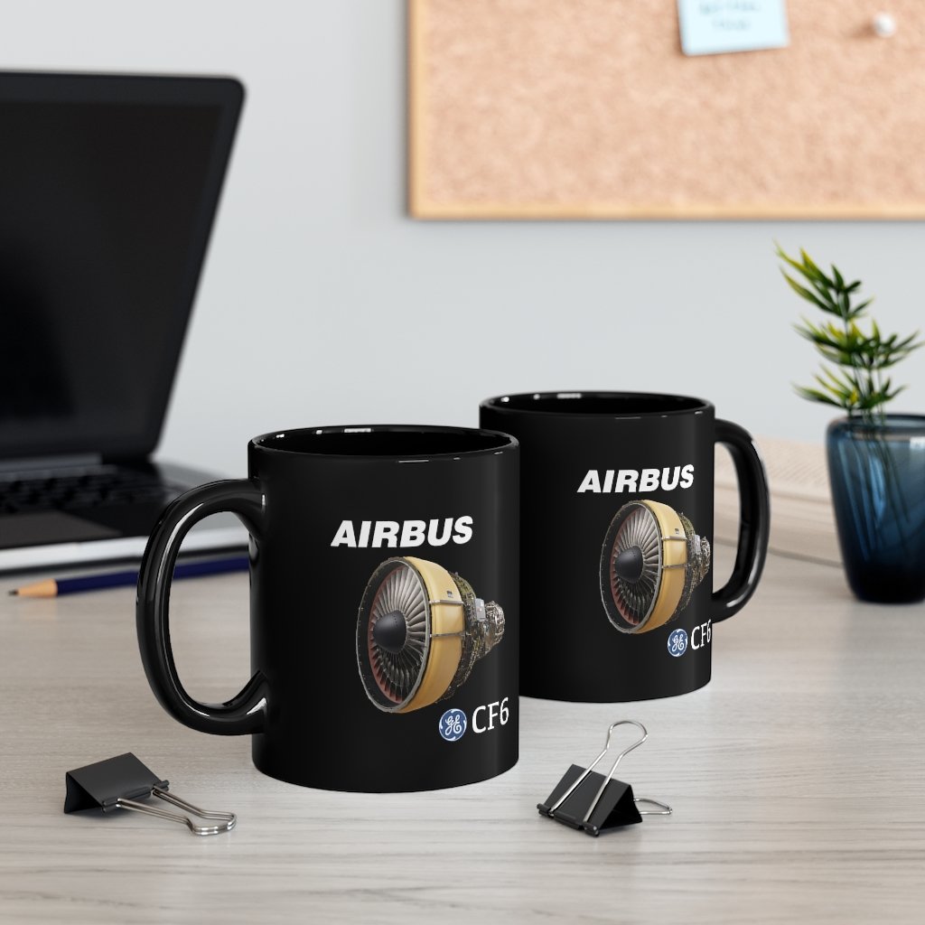 AIRBUS CF6  DESIGNED MUG Printify