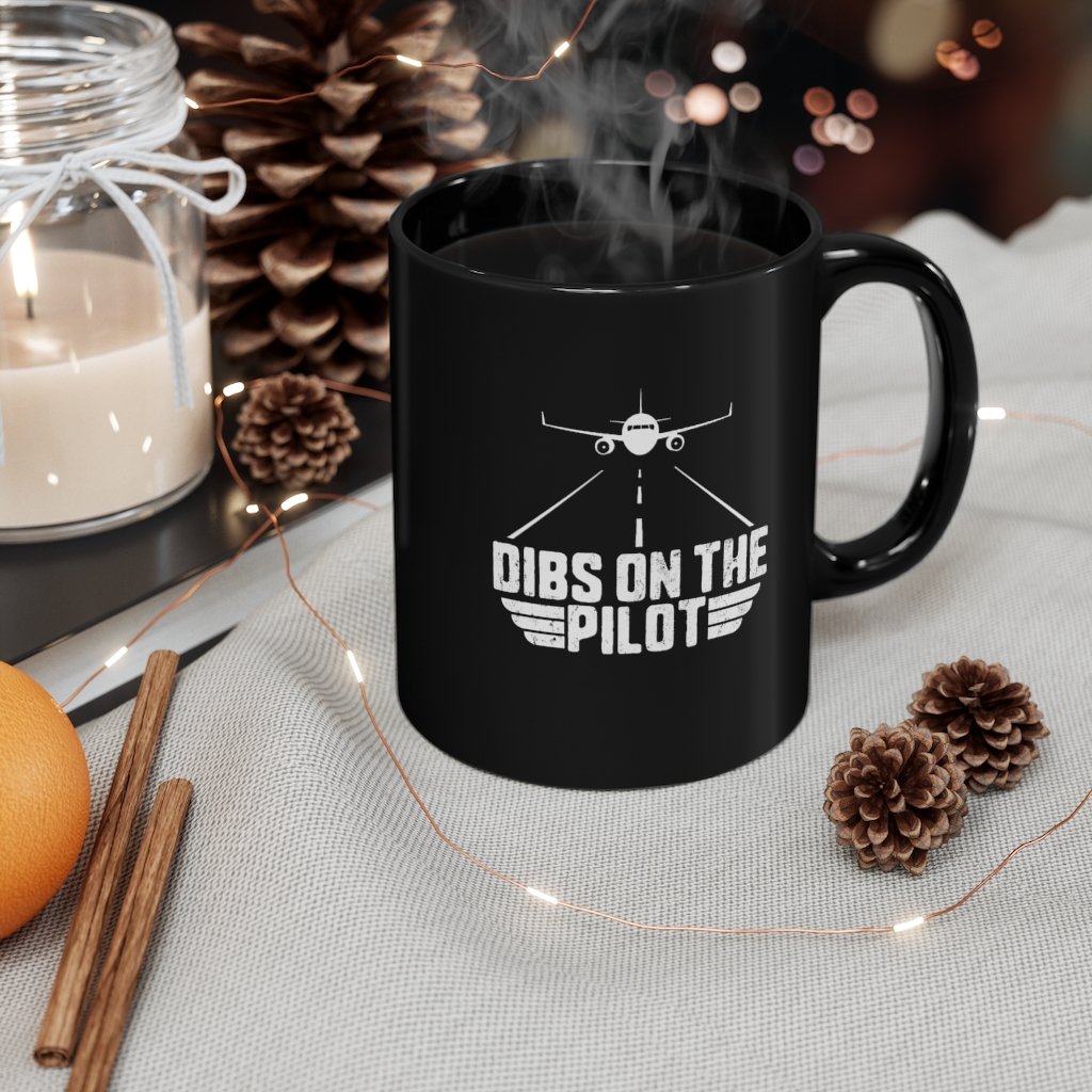 DIBS ON THE PILOT RUNNING  DESIGNED - MUG Printify